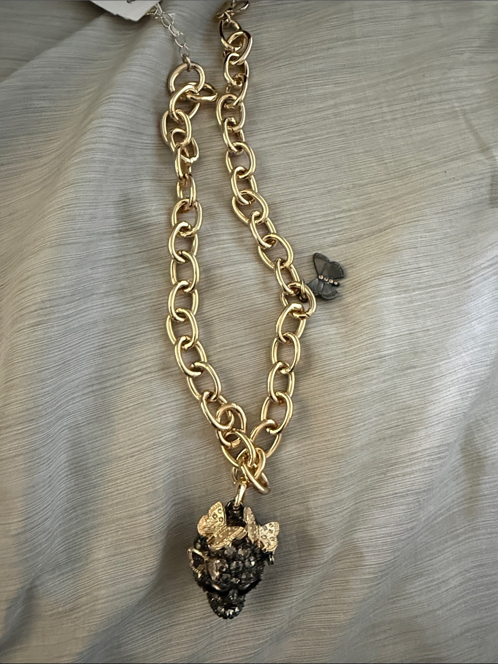 Betsey Johnson Skull Necklace